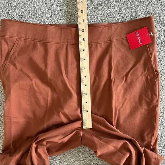 Spanx On The Go Ankle Slim Straight Pant Bronze Glow Size XL #20365R - Picture 6 of 7